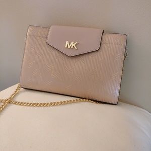 Michael Kors Large Chevron Clutch Crossbody WOC